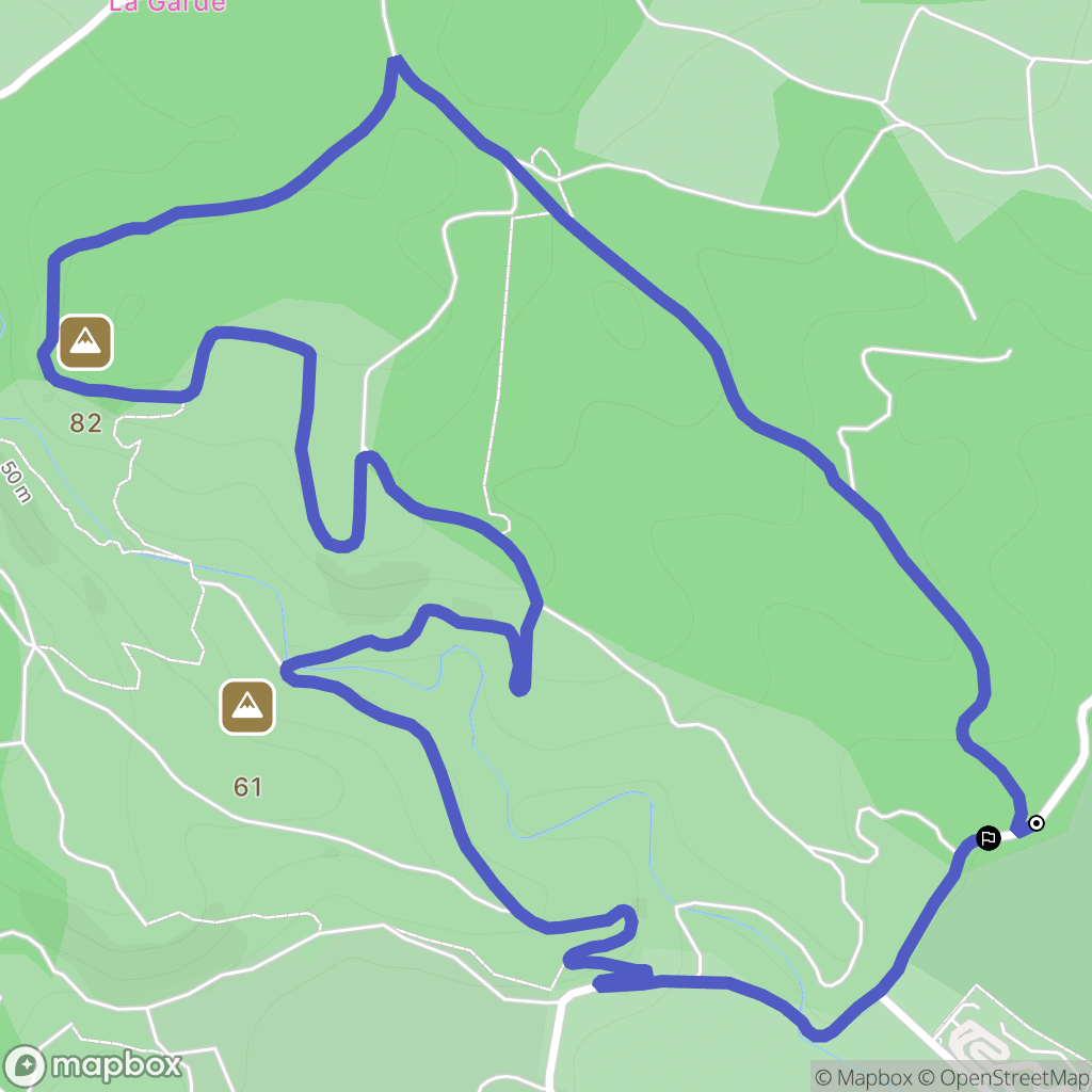 Gruissan : carte du parcours de randonnée - France