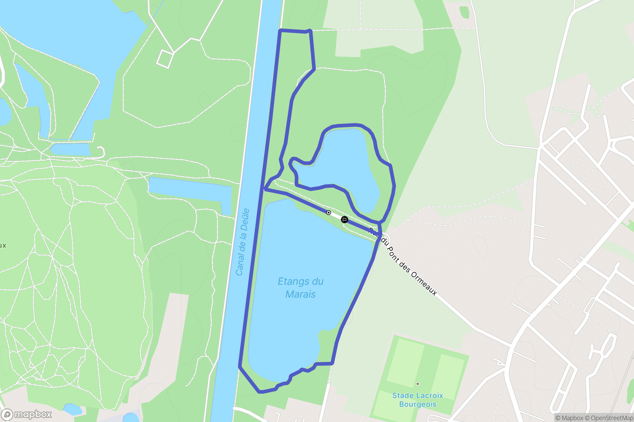 Meurchin : carte du parcours de randonnée - France