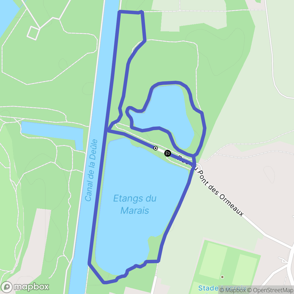 Meurchin : carte du parcours de randonnée - France