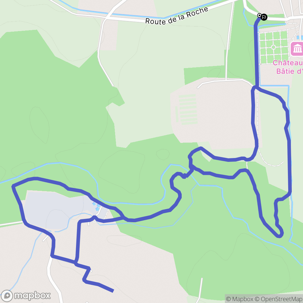 Saint-Étienne-le-Molard : carte du parcours de randonnée - France