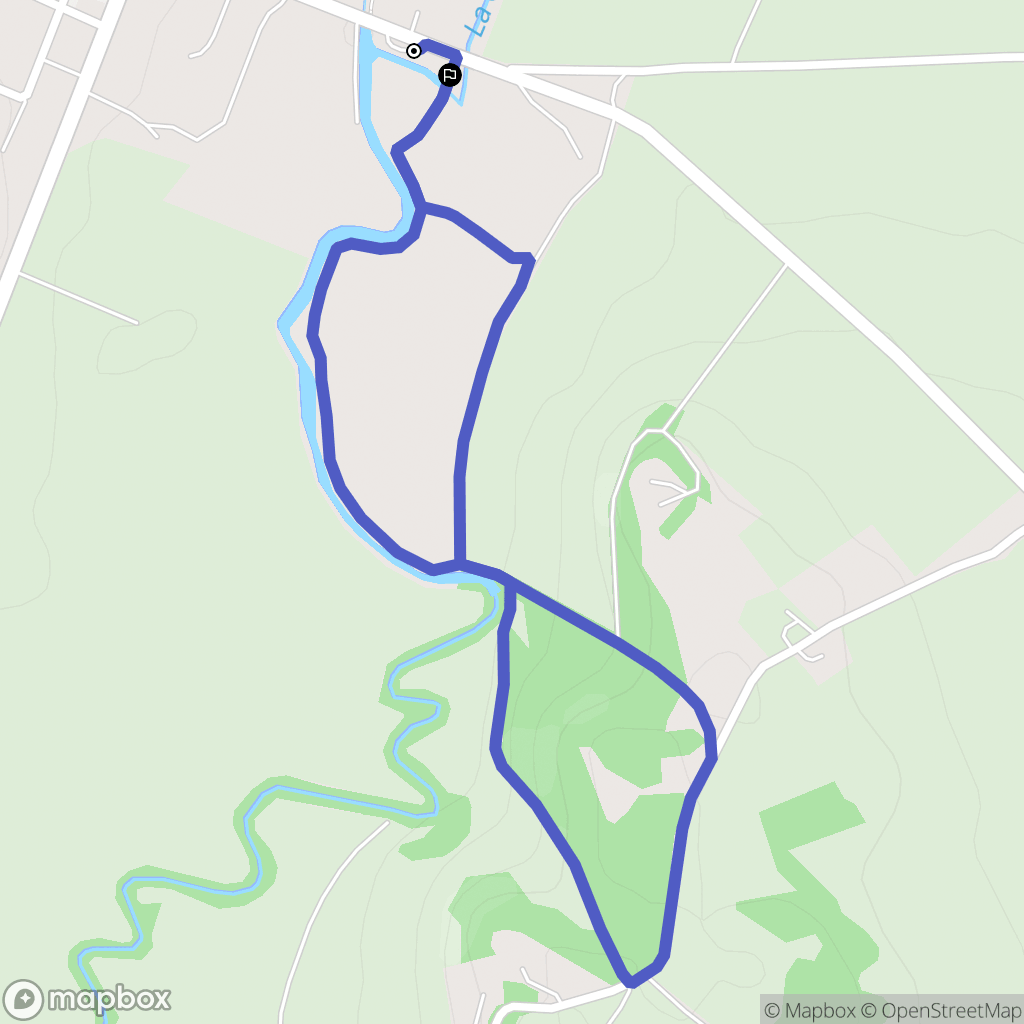 Solomiac : carte du parcours de randonnée - France