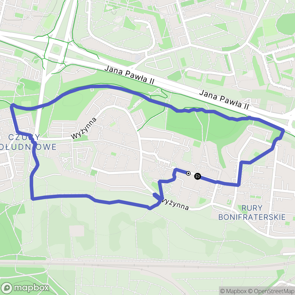 Lublin: mapa trasy - Poland