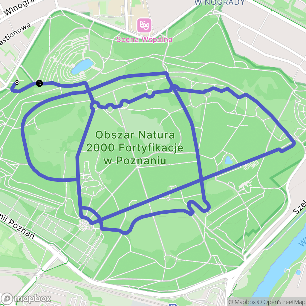 Poznań: mapa trasy - Poland