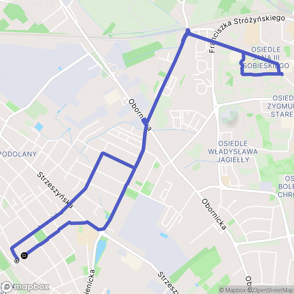 Poznań: mapa trasy - Poland
