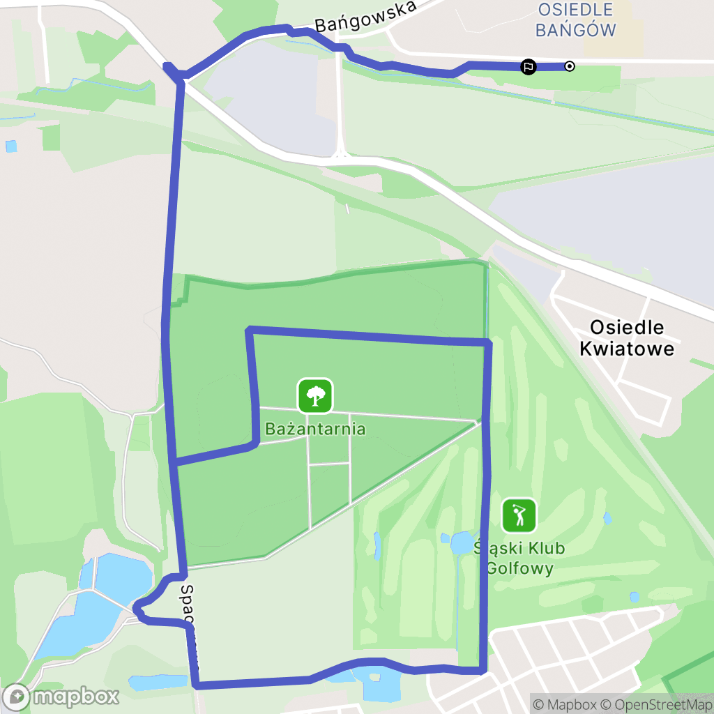 Siemianowice Śląskie: mapa trasy - Poland