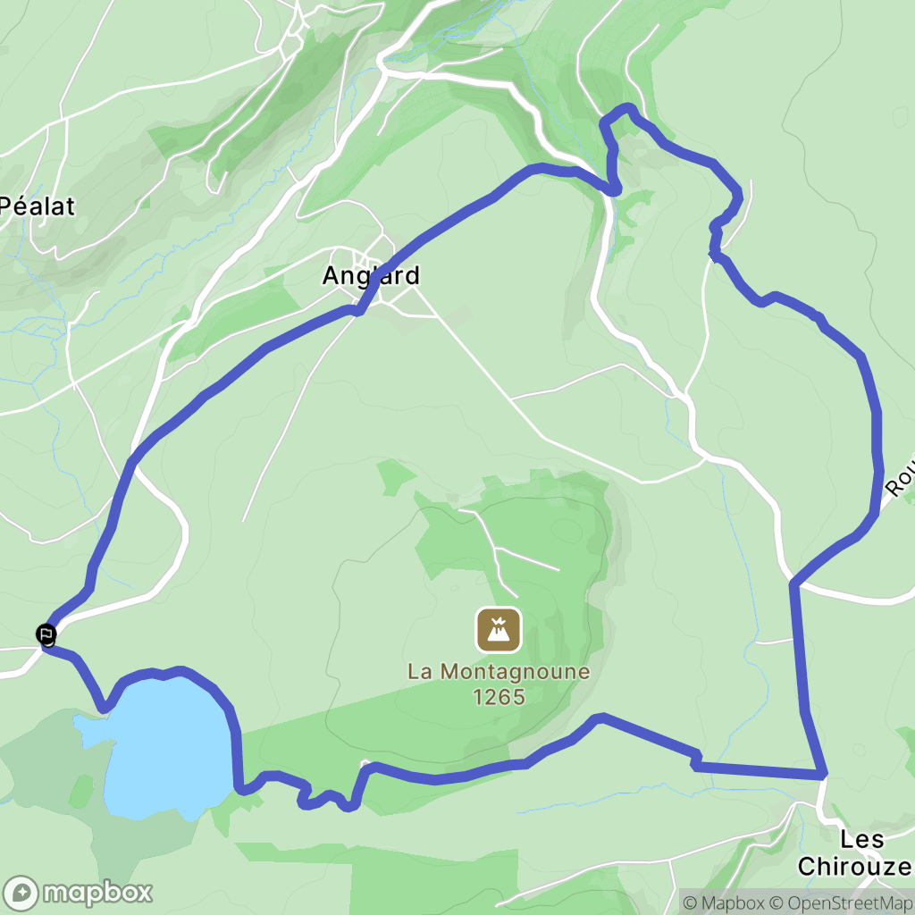 Besse-et-Saint-Anastaise : carte du parcours de randonnée - France