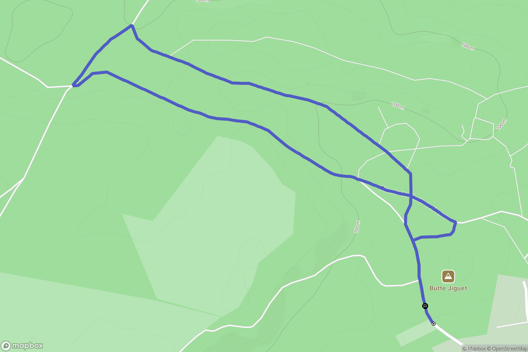 Vayres-sur-Essonne : carte du parcours de randonnée - France