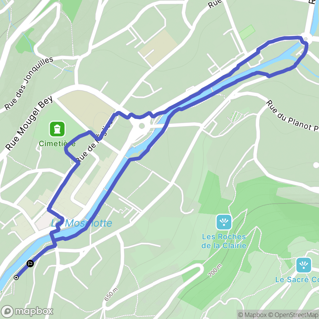 La Bresse : carte du parcours de randonnée - France