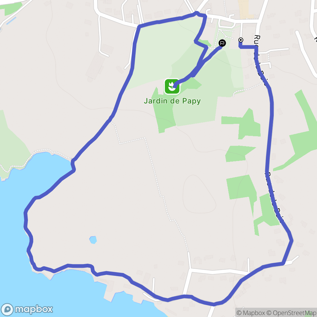Plouharnel : carte du parcours de randonnée - France