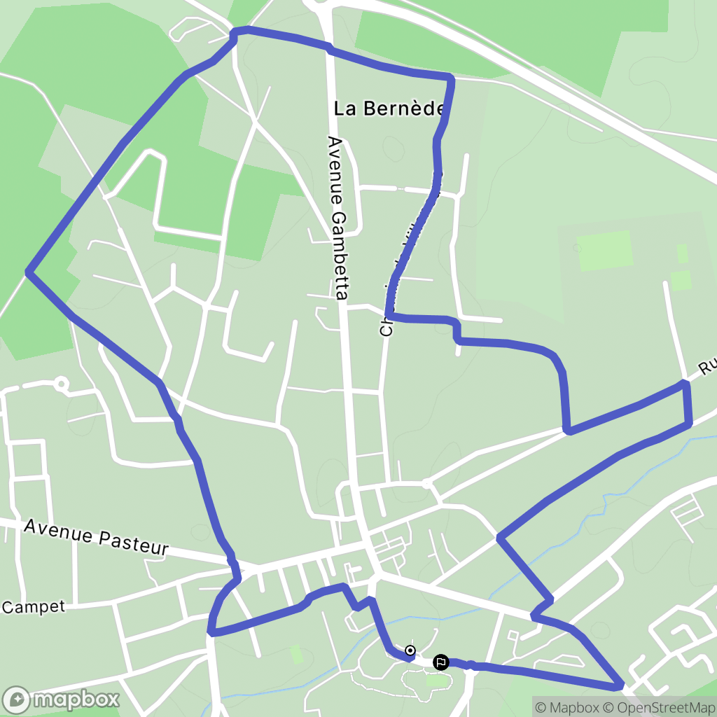 Castelnau-de-Médoc : carte du parcours de randonnée - France
