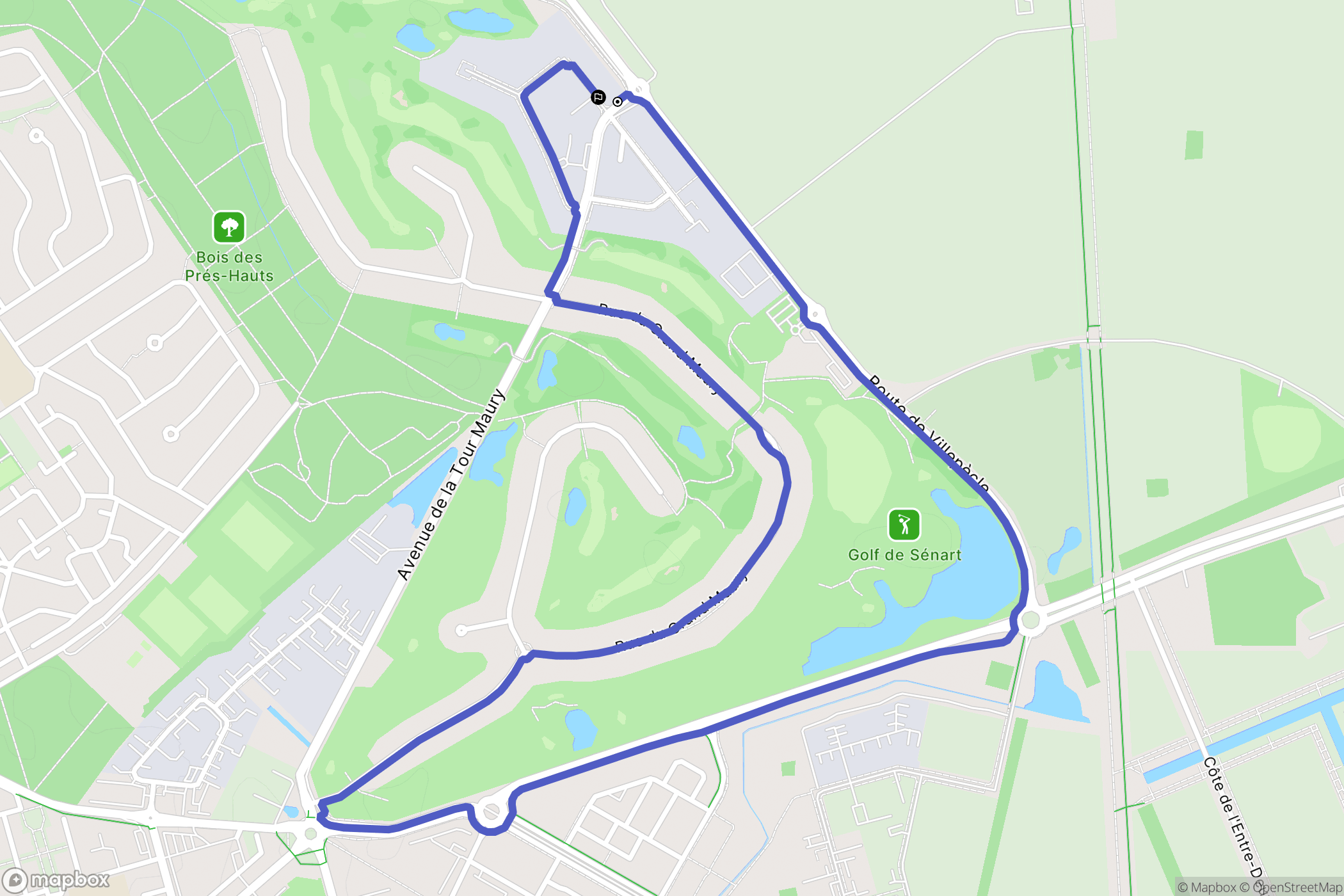 Saint-Pierre-du-Perray : carte du parcours de randonnée - France