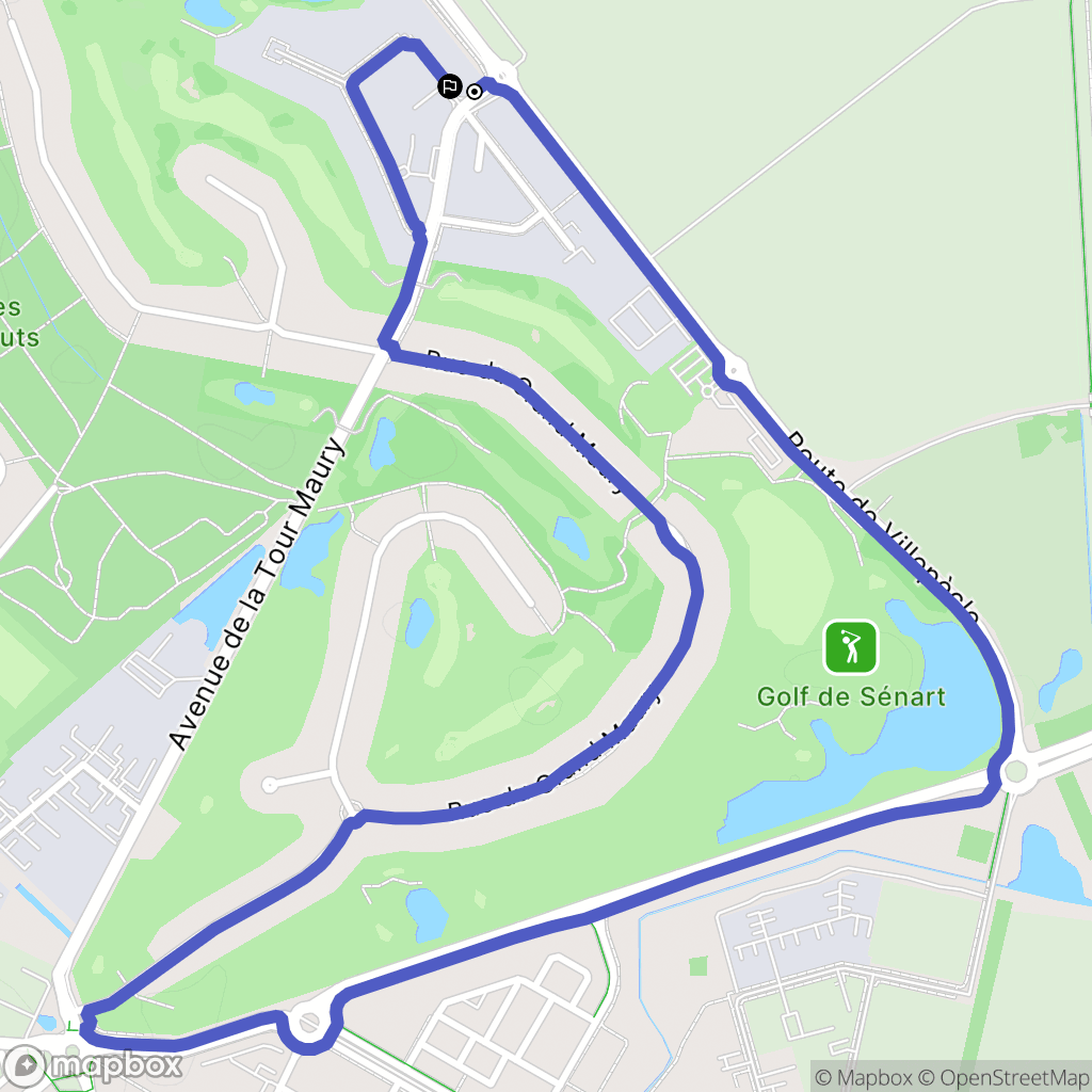Saint-Pierre-du-Perray : carte du parcours de randonnée - France