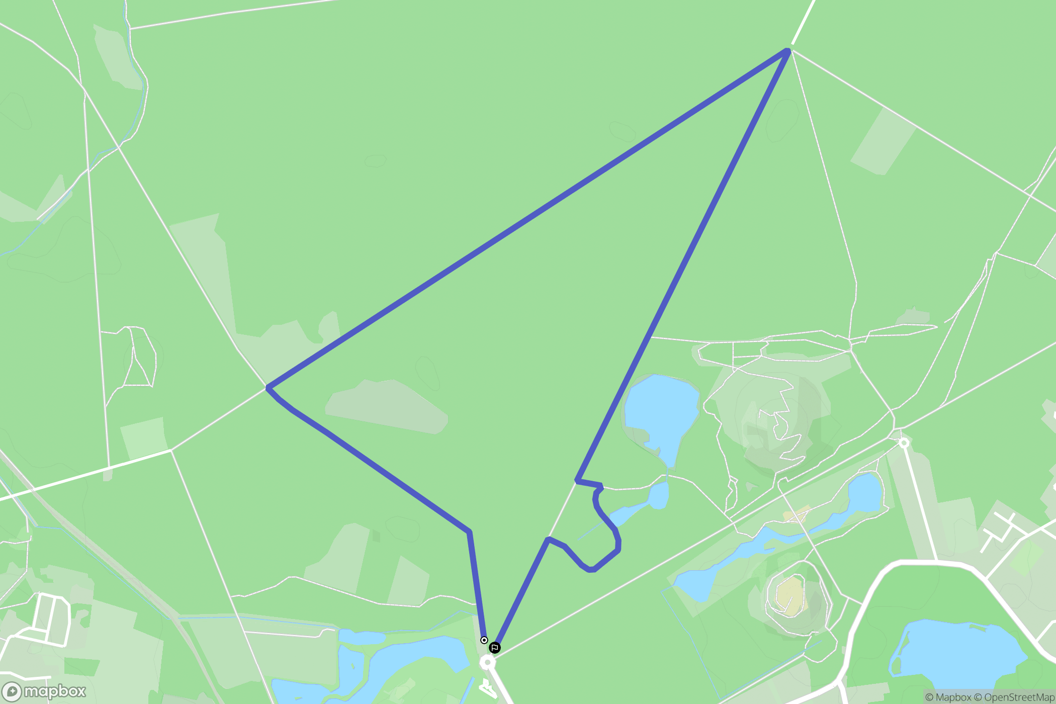 Raismes : carte du parcours de randonnée - France