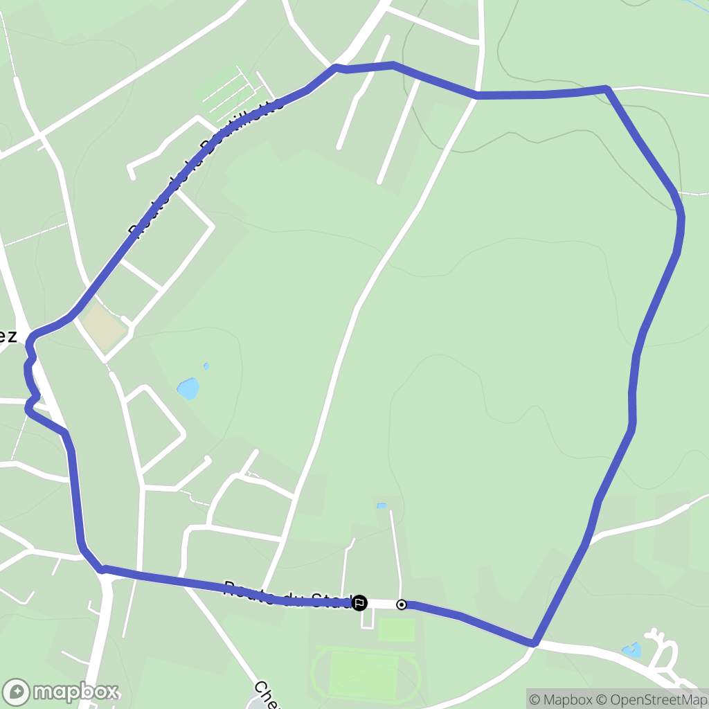 Renwez : carte du parcours de randonnée - France