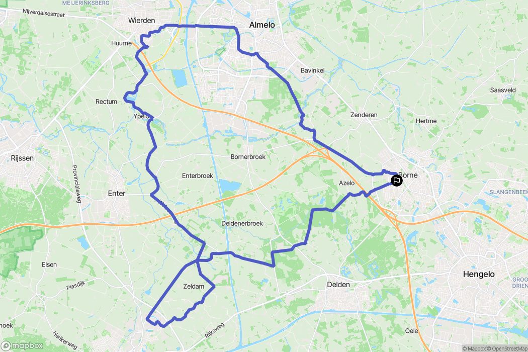 Borne: routekaart voor buitenactiviteiten - Netherlands