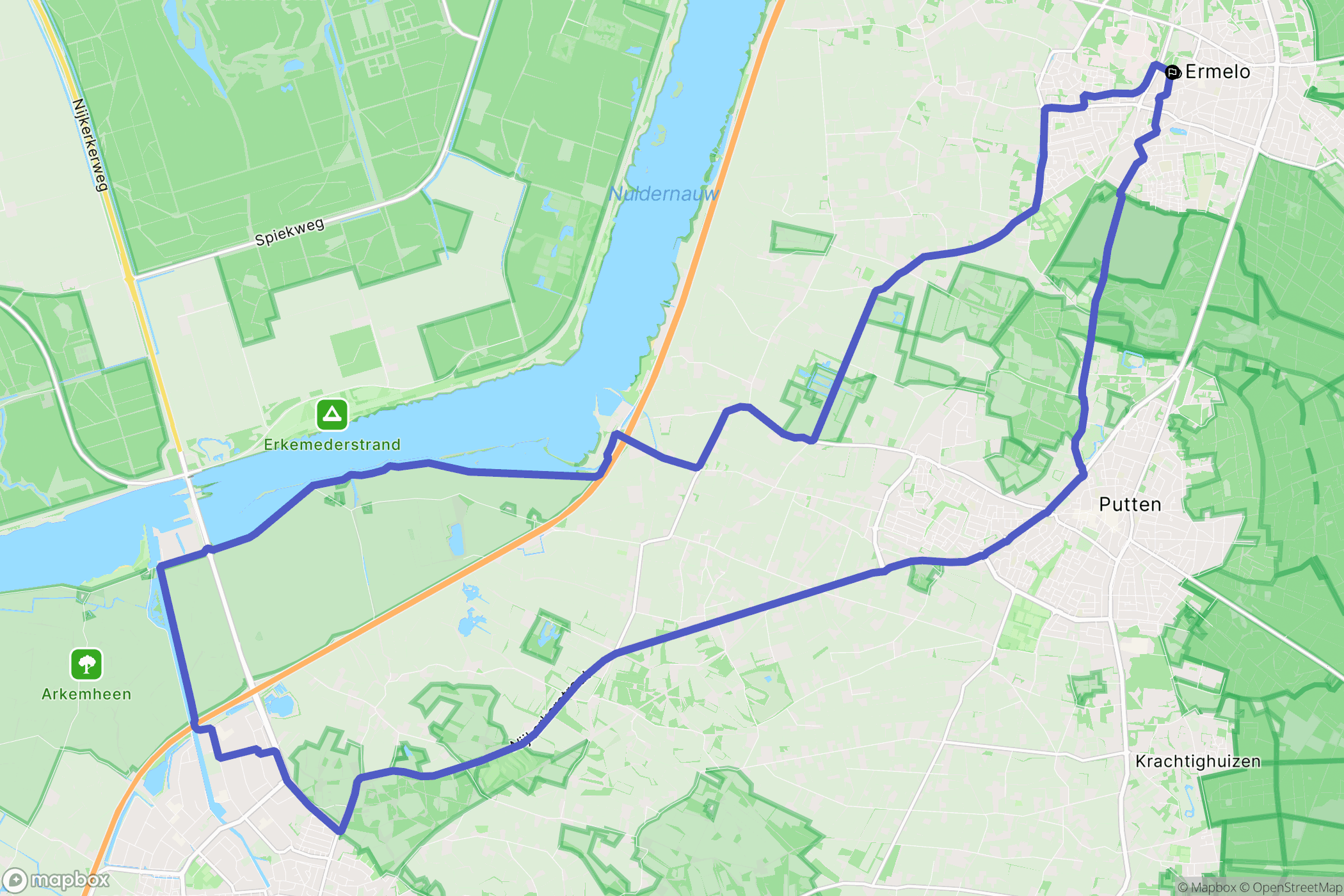 Ermelo: routekaart voor buitenactiviteiten - Netherlands
