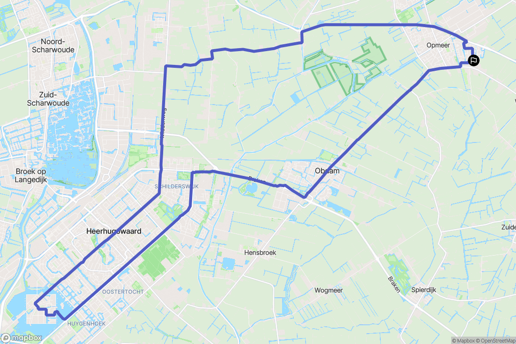 Spanbroek: routekaart voor buitenactiviteiten - Netherlands