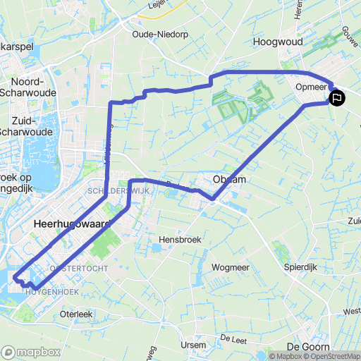 Spanbroek: routekaart voor buitenactiviteiten - Netherlands
