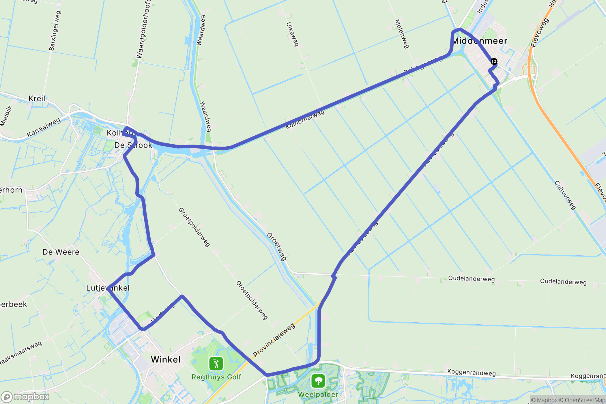 Middenmeer: routekaart voor buitenactiviteiten - Netherlands
