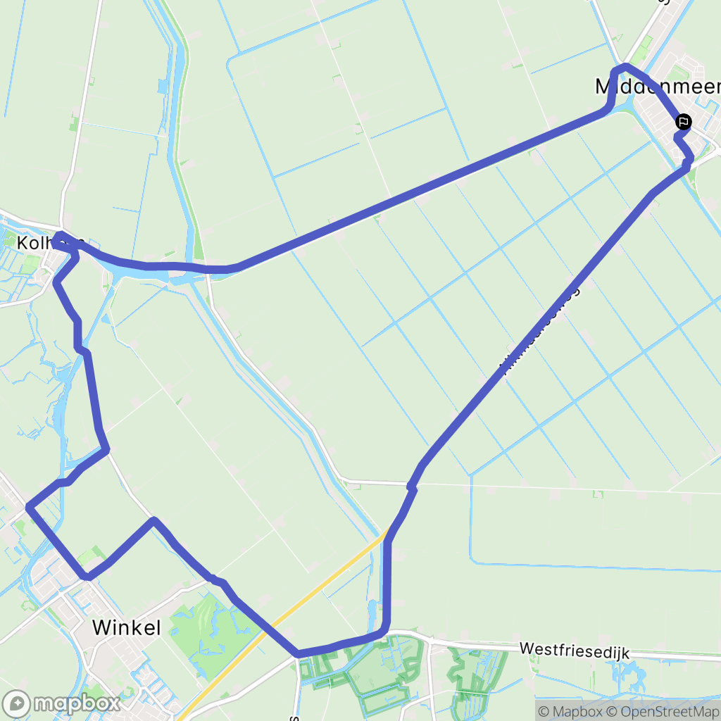 Middenmeer: routekaart voor buitenactiviteiten - Netherlands