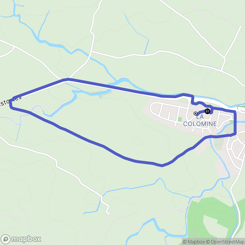 Peyrestortes : carte du parcours de randonnée - France
