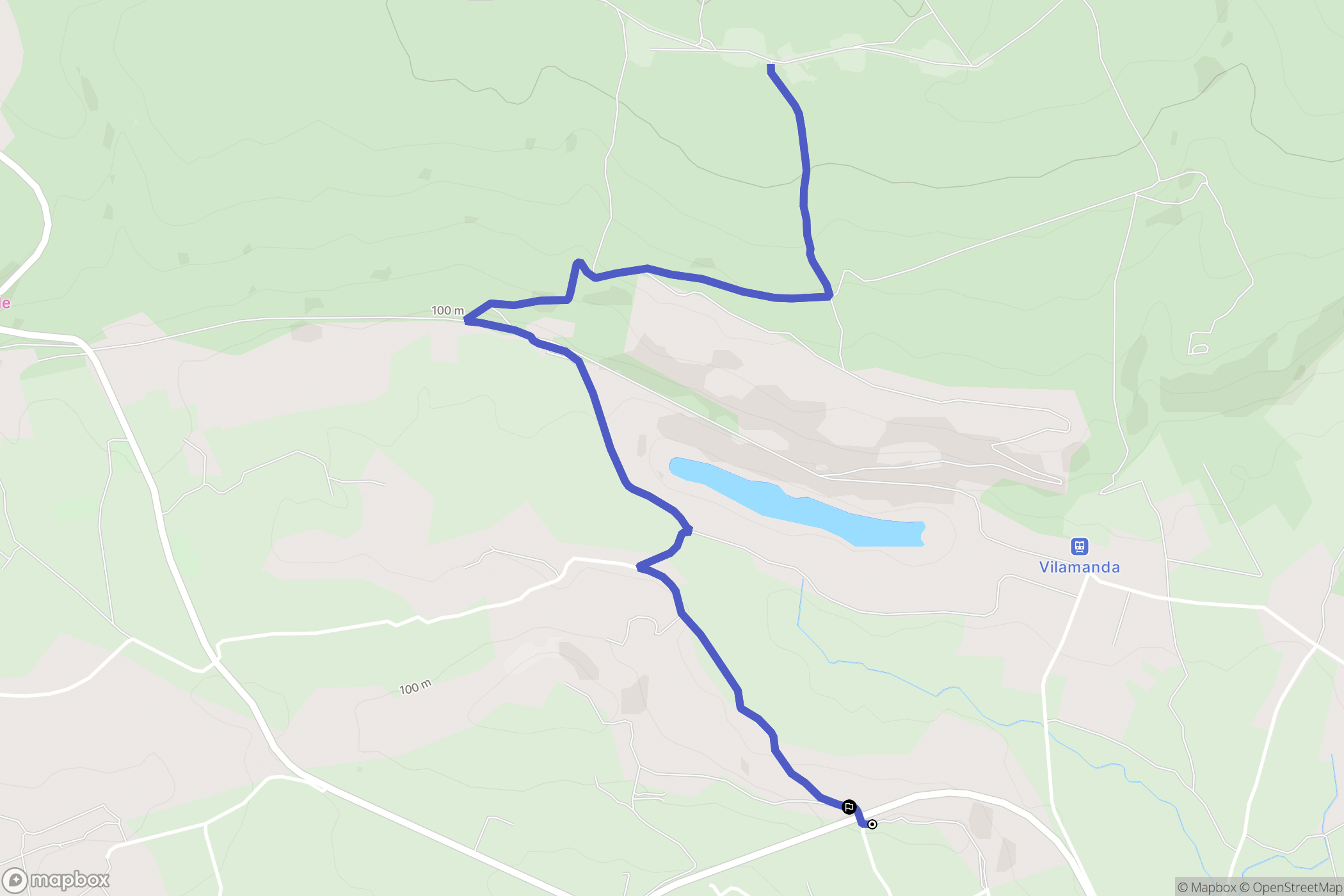 Villeveyrac : carte du parcours de randonnée - France