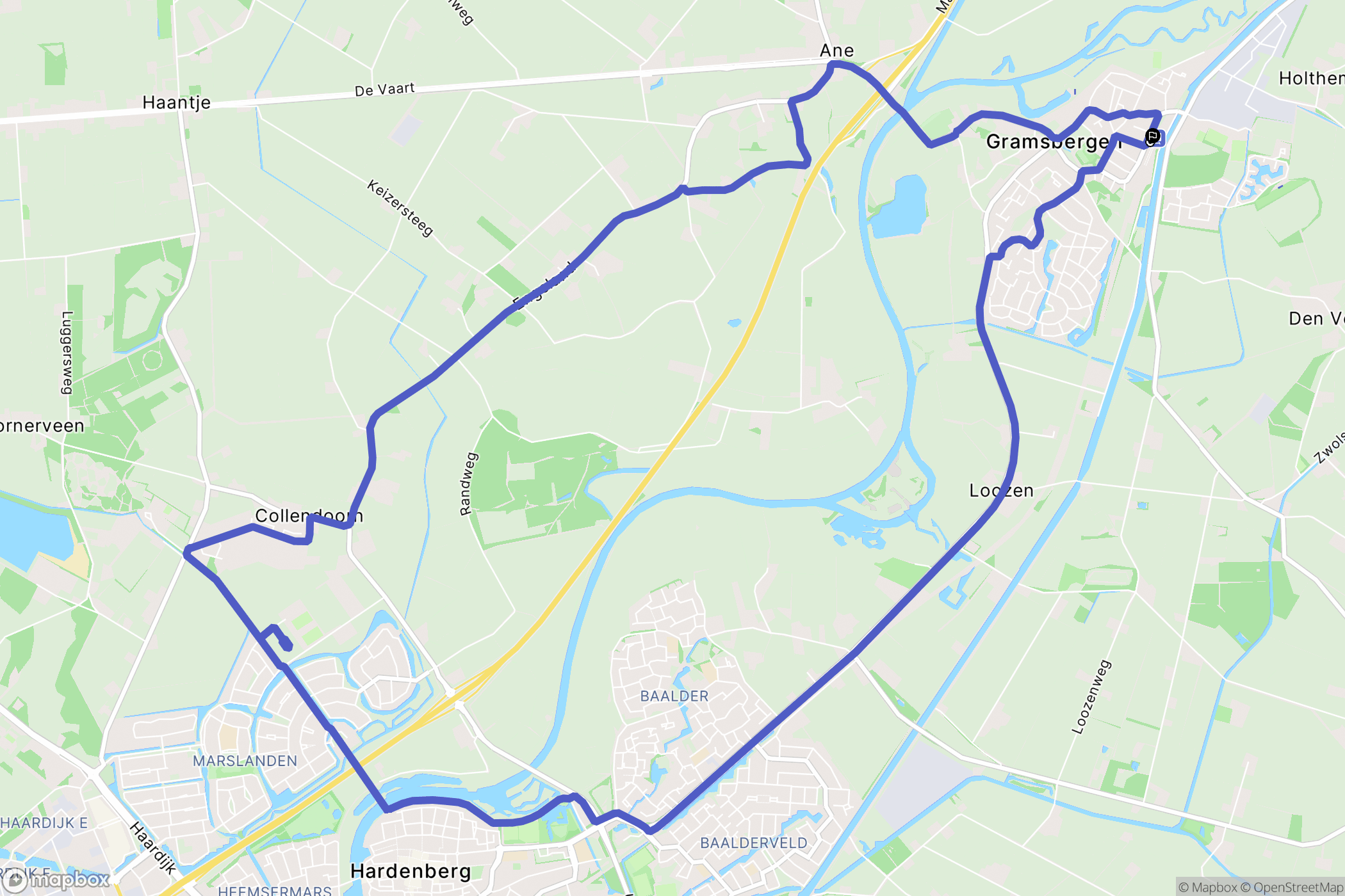 Gramsbergen: routekaart voor buitenactiviteiten - Netherlands