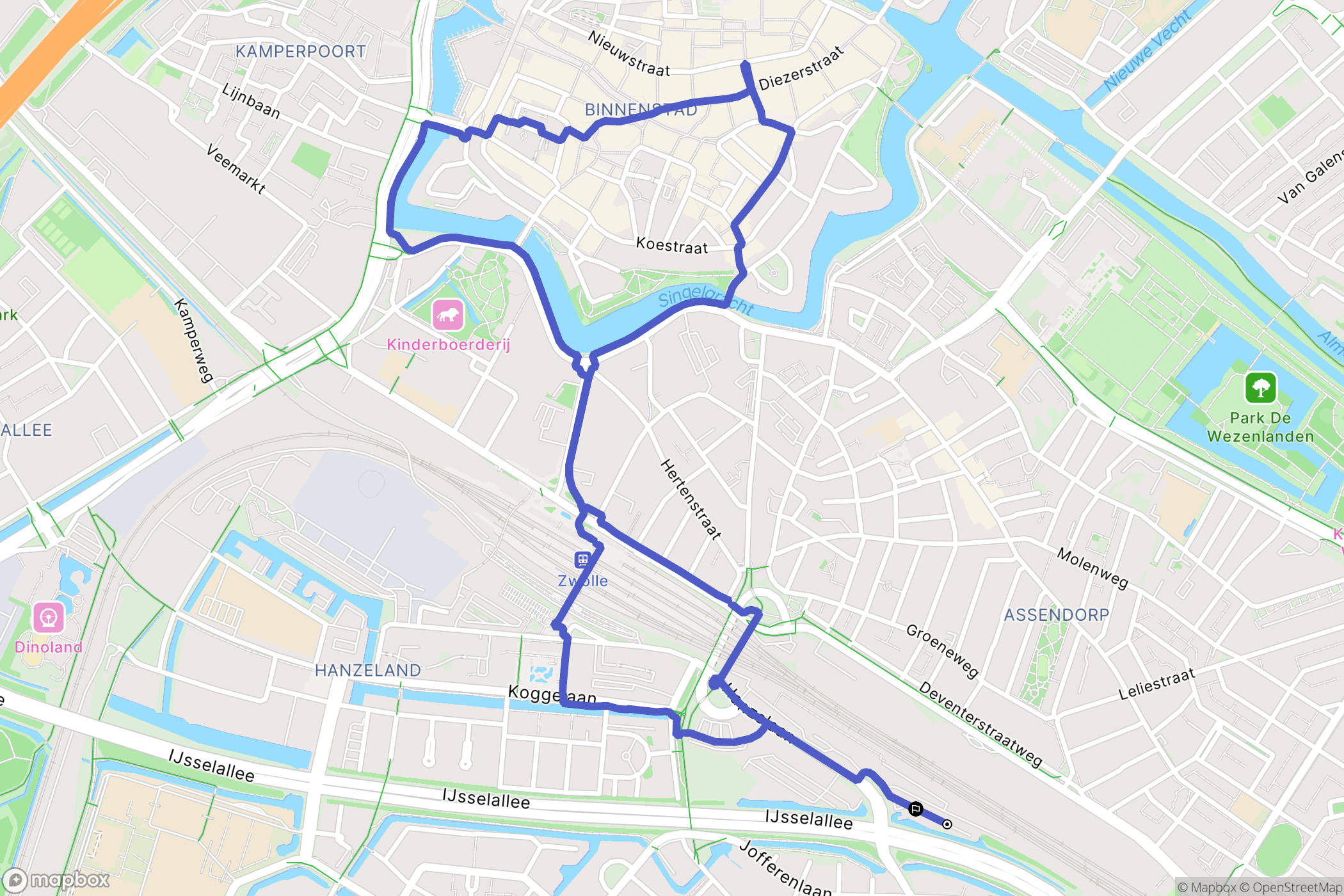 Zwolle: routekaart voor buitenactiviteiten - Netherlands