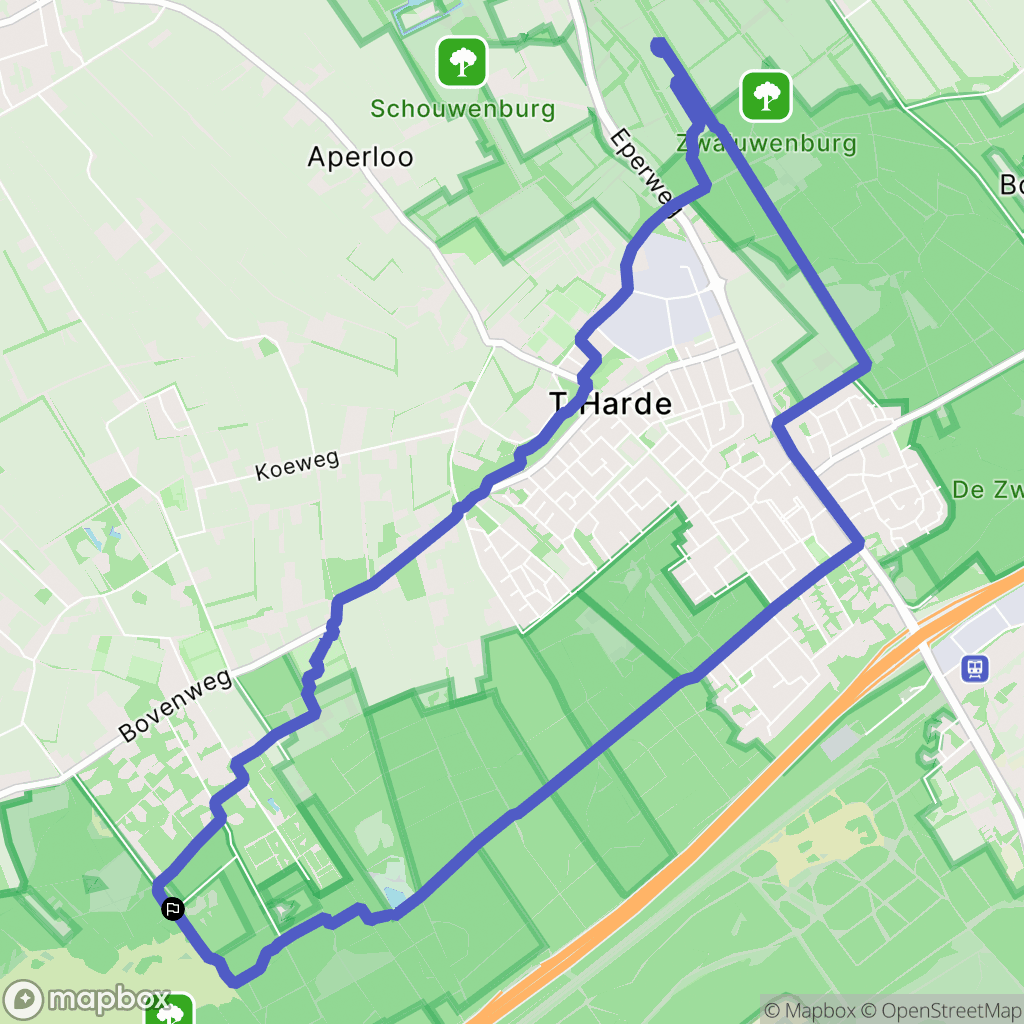 Doornspijk: routekaart voor buitenactiviteiten - Netherlands
