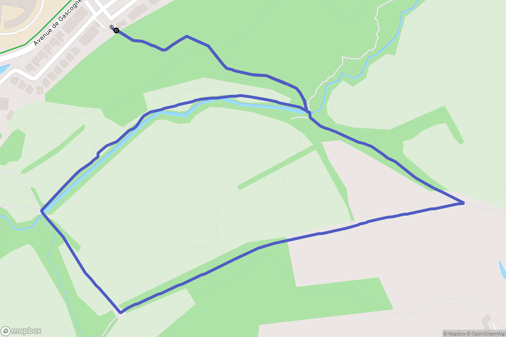 La Salvetat-Saint-Gilles : carte du parcours de randonnée - France