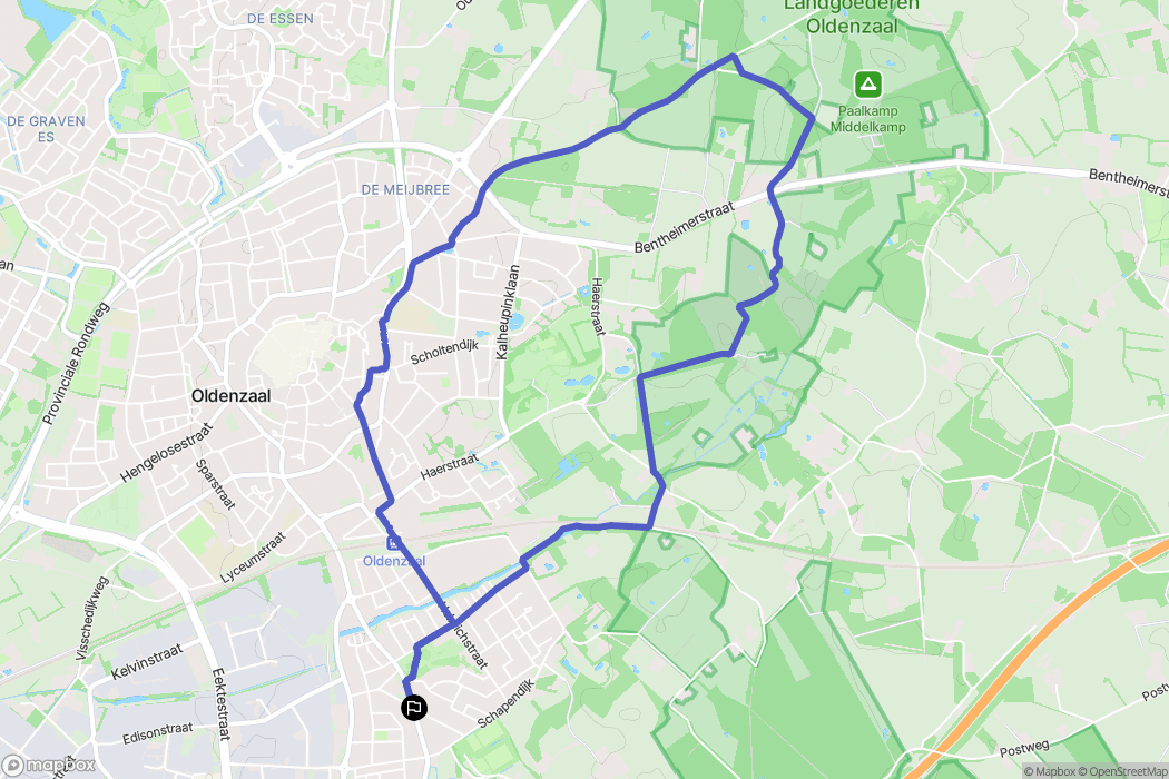 Oldenzaal: routekaart voor buitenactiviteiten - Netherlands