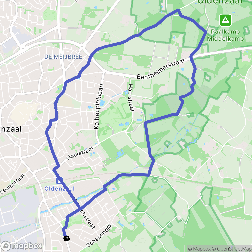 Oldenzaal: routekaart voor buitenactiviteiten - Netherlands