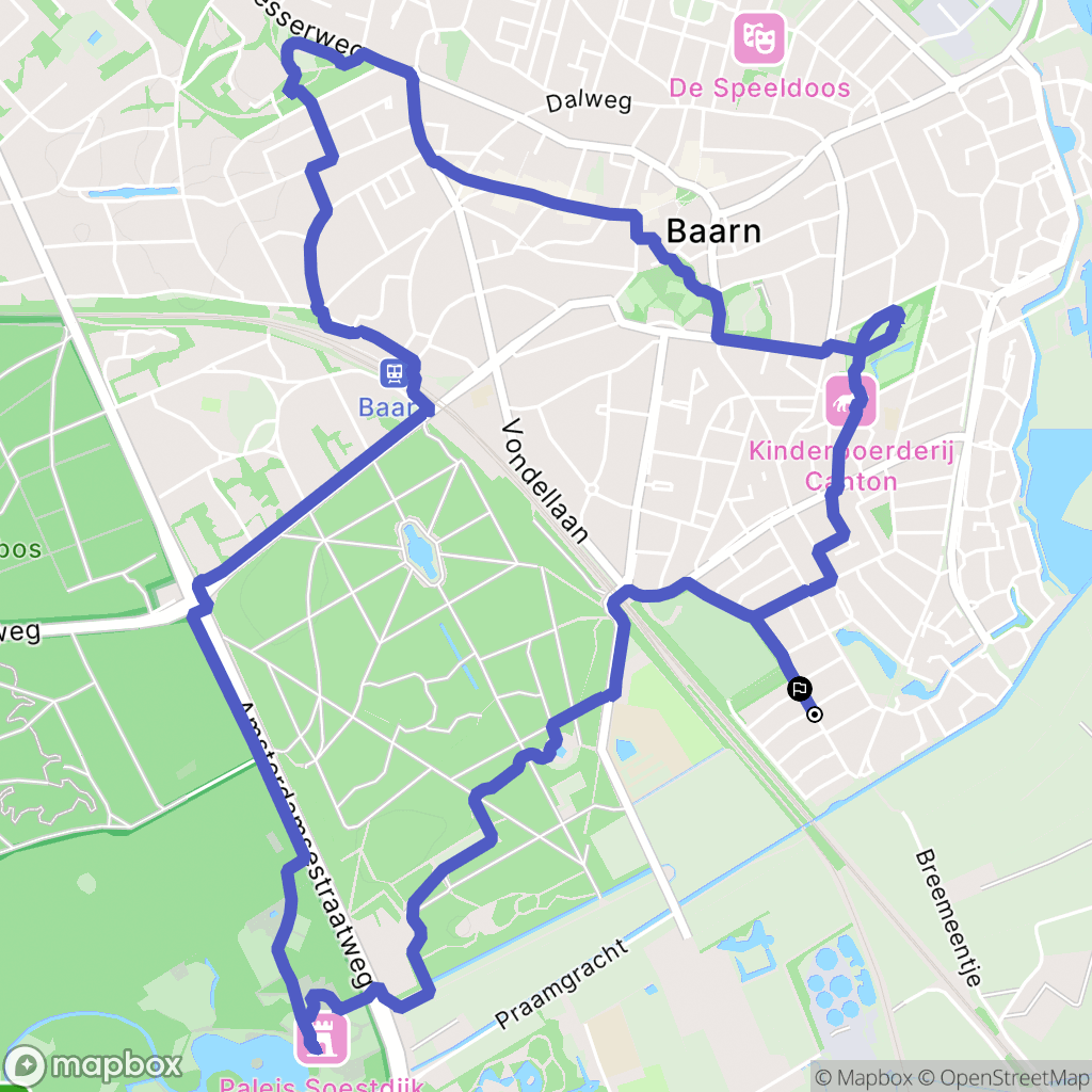 Baarn: routekaart voor buitenactiviteiten - Netherlands