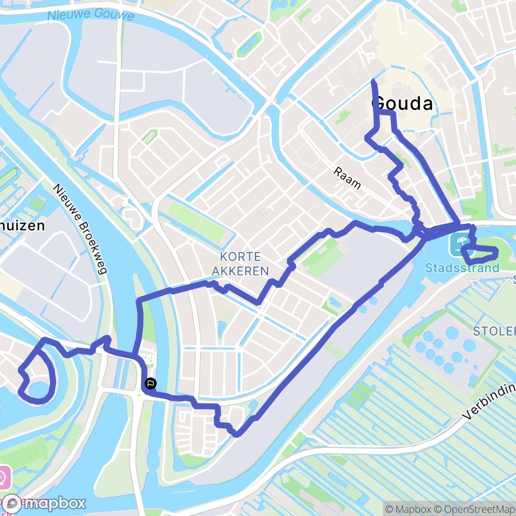 Gouda: routekaart voor buitenactiviteiten - Netherlands