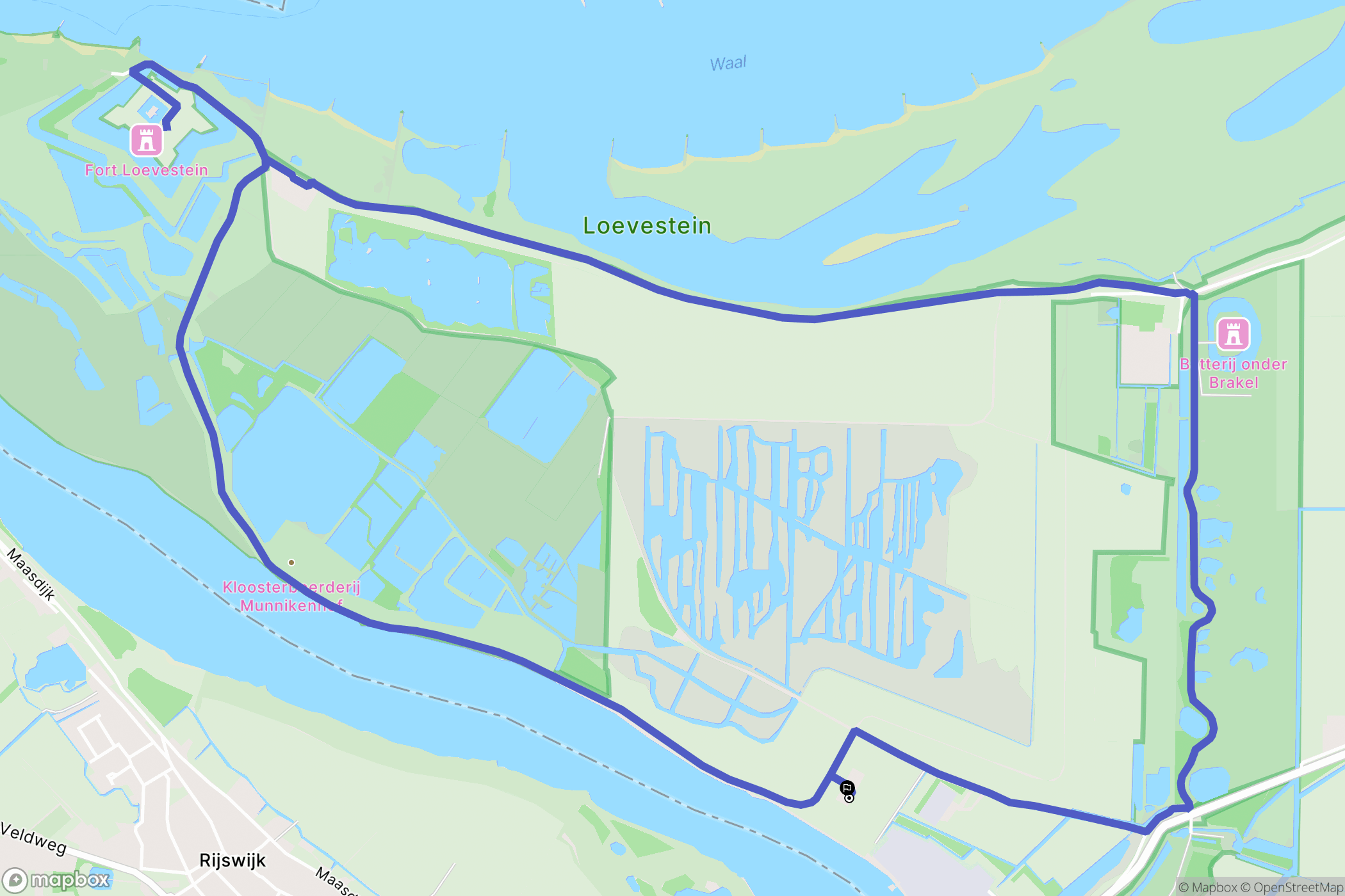 Poederoijen: routekaart voor buitenactiviteiten - Netherlands