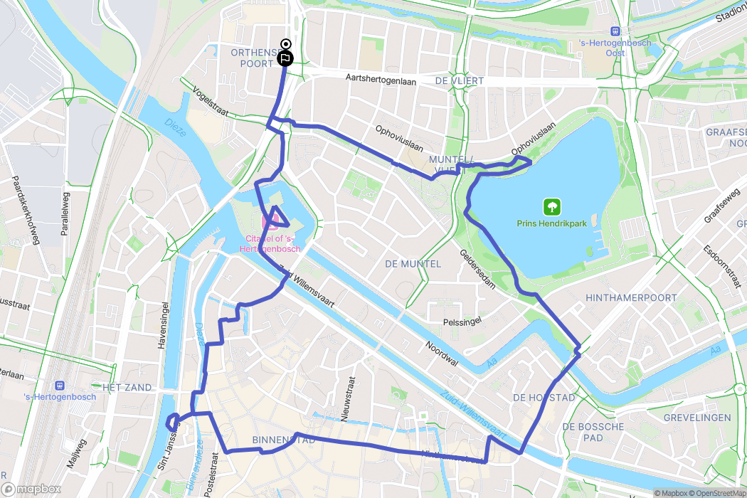 's-Hertogenbosch: routekaart voor buitenactiviteiten - Netherlands