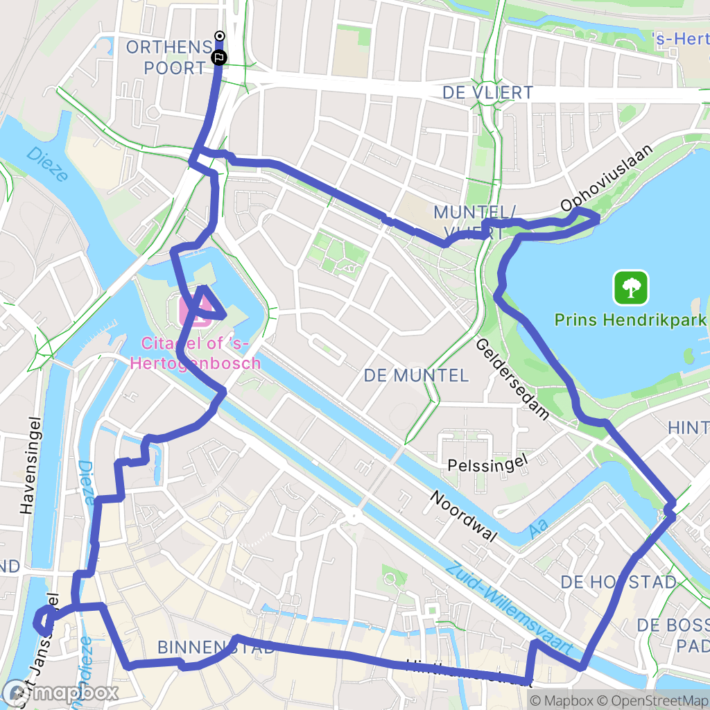 's-Hertogenbosch: routekaart voor buitenactiviteiten - Netherlands