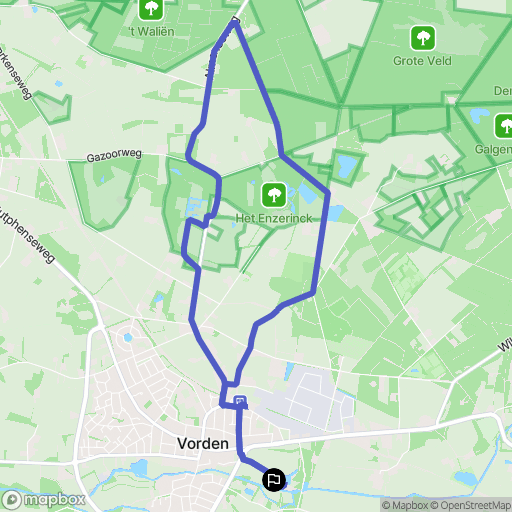 Vorden: routekaart voor buitenactiviteiten - Netherlands