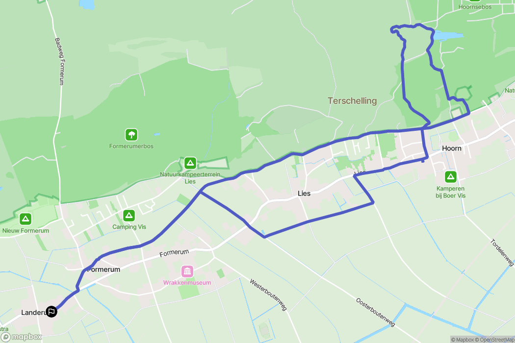 Landerum: routekaart voor buitenactiviteiten - Netherlands