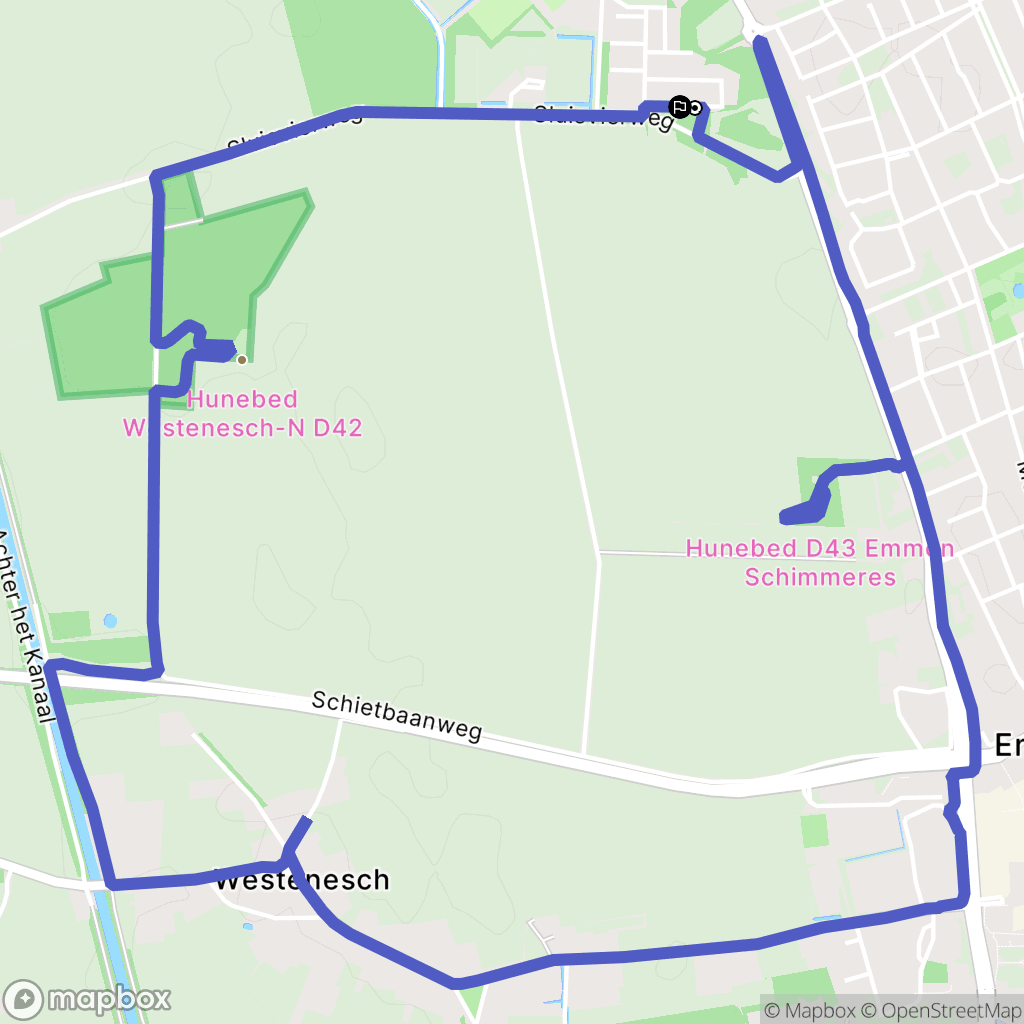 Emmen: routekaart voor buitenactiviteiten - Netherlands