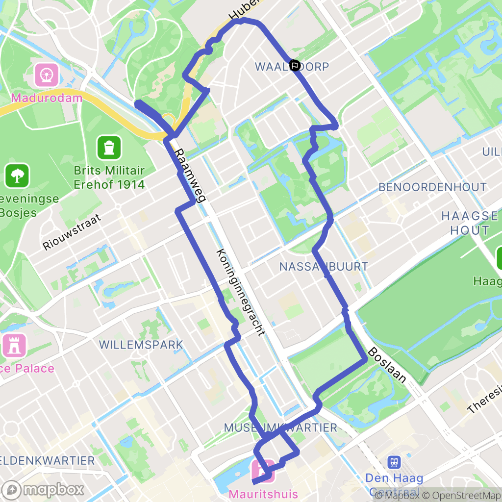 Den Haag: routekaart voor buitenactiviteiten - Netherlands