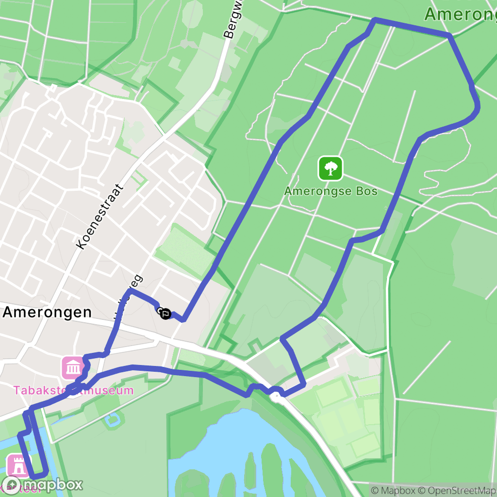 Amerongen: routekaart voor buitenactiviteiten - Netherlands