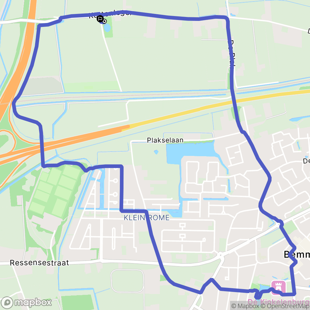 Bemmel: routekaart voor buitenactiviteiten - Netherlands