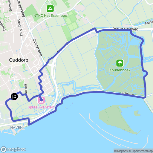 Ouddorp: routekaart voor buitenactiviteiten - Netherlands