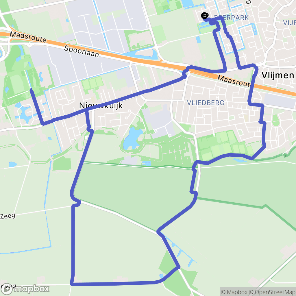 Vlijmen: routekaart voor buitenactiviteiten - Netherlands