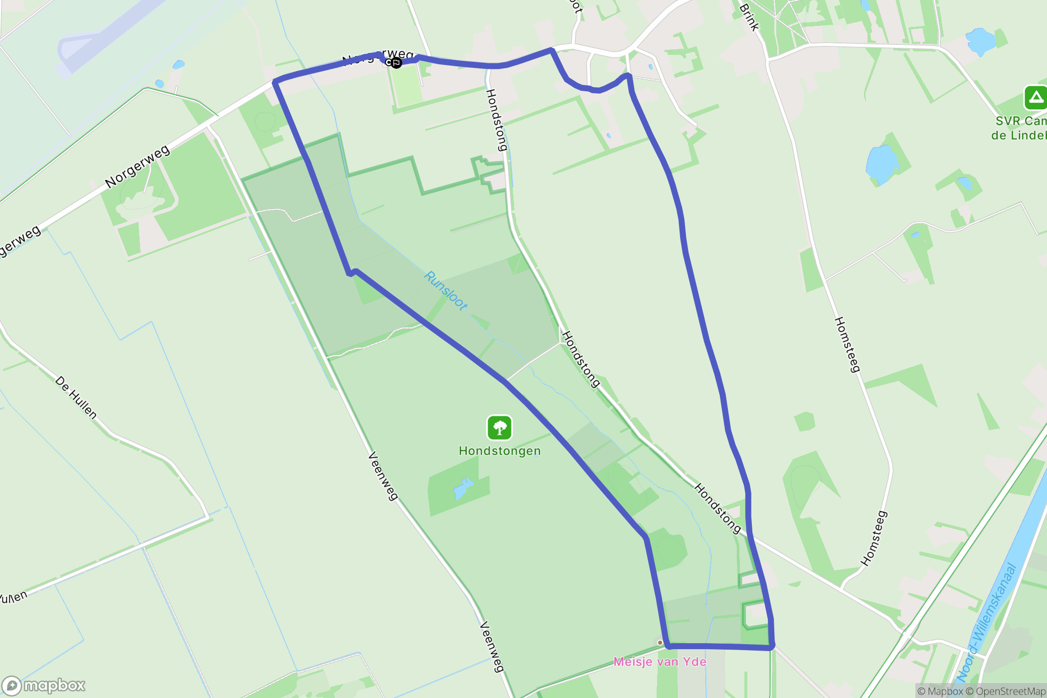 Yde: routekaart voor buitenactiviteiten - Netherlands