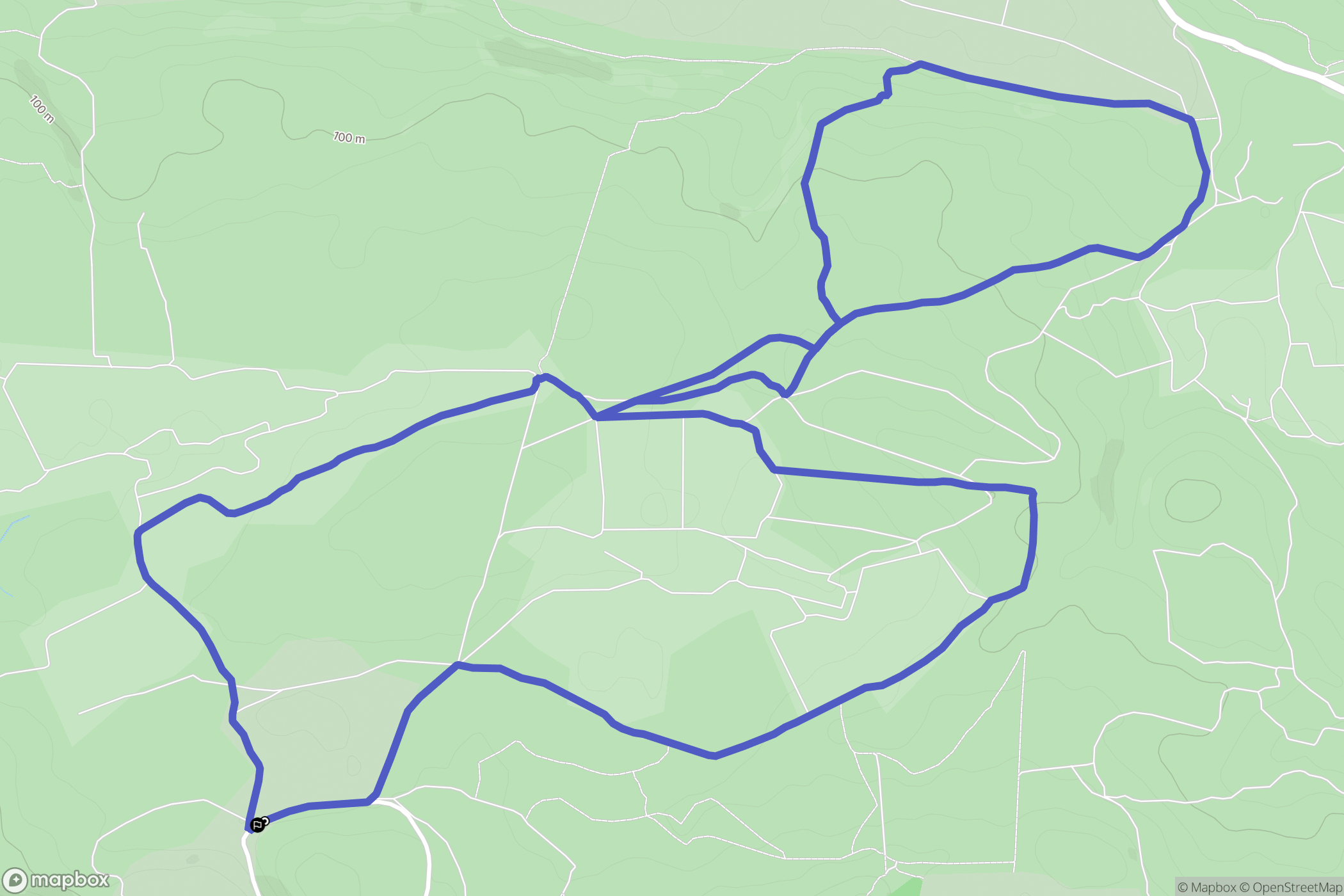 Armissan : carte du parcours de randonnée - France