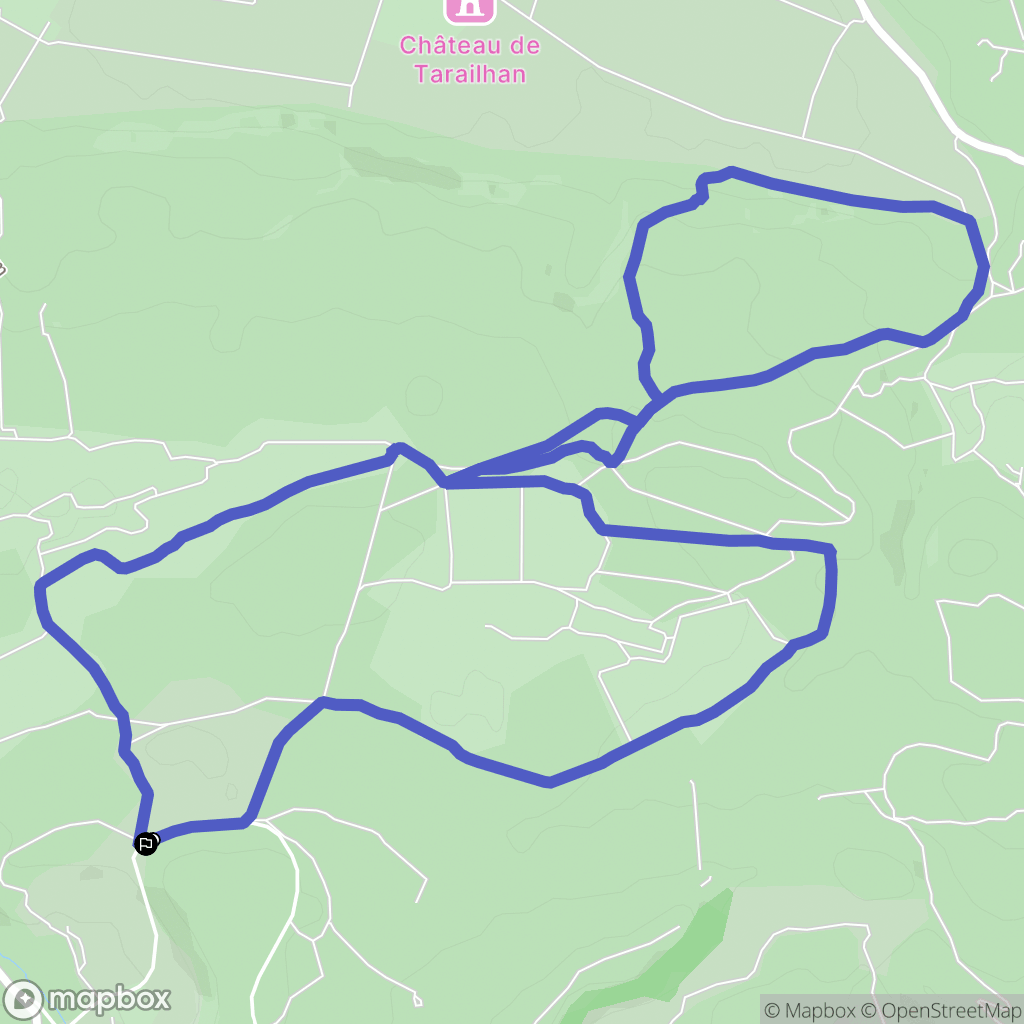 Armissan : carte du parcours de randonnée - France