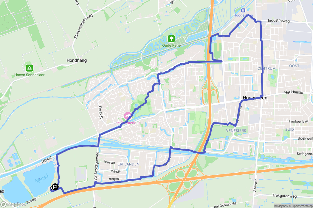 Hoogeveen: routekaart voor buitenactiviteiten - Netherlands
