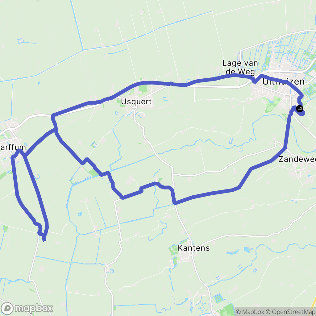 Uithuizen: routekaart voor buitenactiviteiten - Netherlands